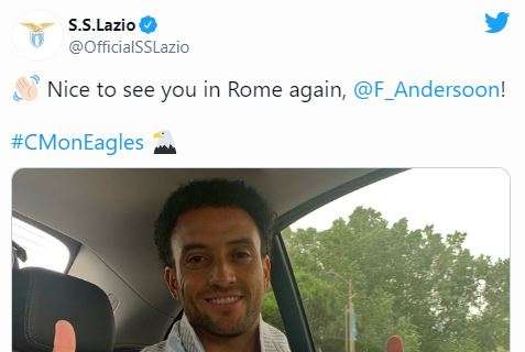 Lazio, ecco Felipe Anderson! Il brasiliano è sbarcato nella Capitale: "Felici di rivederti"