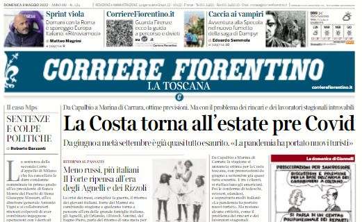 Corriere Fiorentino: "Sprint viola. Domani con la Roma è spareggio Europa"