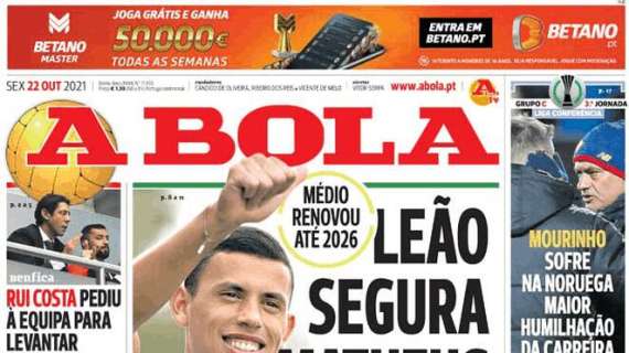 Le aperture portoghesi - Rui Costa rianima il Benfica. Mou, naufragio in Norgevia