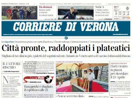 Corriere di Verona: "L'Hellas contro l'Inter a San Siro, la carica di Juric"