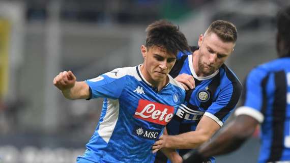 Napoli, Elmas: "Contento per la vittoria, ma al ritorno contro l'Inter sarà un'altra battaglia"