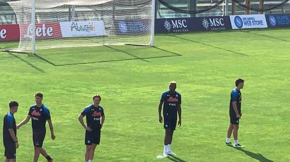 TMW - Napoli, primo allenamento nel ritiro di Castel di Sangro: Mathias Olivera in gruppo