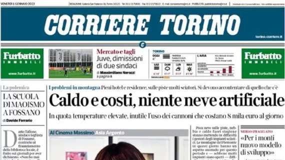 Corriere Torino: "Mercato e tagli: Juve, dimissioni di due sindaci"