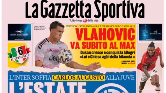 La prima pagina de La Gazzetta dello Sport: "È l'estate dei dispetti"