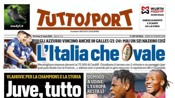 L'apertura di Tuttosport: 