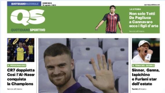 Fiorentina, l'apertura de La Nazione-QS sul nuovo acquisto: "Beltran show: 'Eccomi qua'"