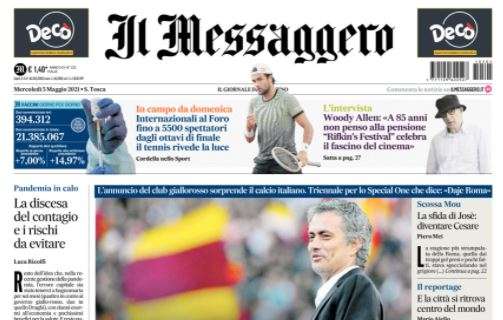 Il Messaggero: "Magia Friedkin. La Roma a Mourinho"