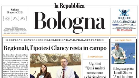 La Repubblica-Bologna: "Febbre Champions ma oggi serve battere l'Empoli"