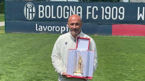 A Vincenzo Italiano il 'Nettuno d'Oro': "Onore incredibile. Abbiamo reso felice Bologna"