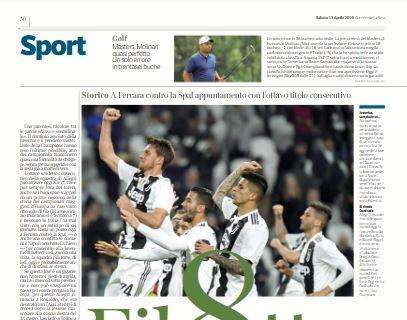 Il Corriere della Sera sulla Juventus: "Fil8tto"