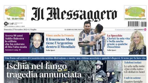 Il Messaggero: "Il fenomeno Messi tiene l'Argentina dentro il Mondiale"