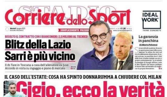 L'apertura del Corriere dello Sport su Donnarumma: "Gigio, ecco la verità"