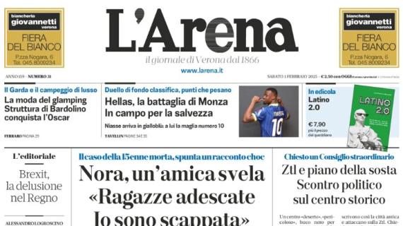 L'Arena in taglio alto: "Hellas, la battaglia di Monza. In campo per la salvezza"