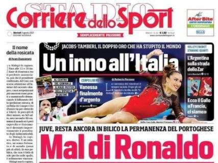 L'apertura del Corriere dello Sport: "Mal di Ronaldo"