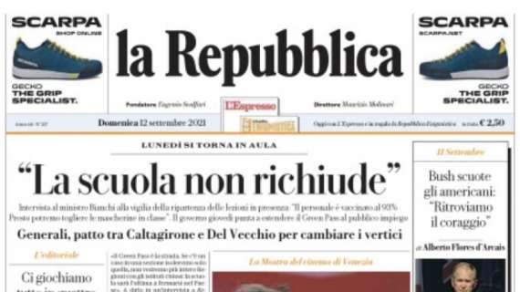 La Repubblica: "Il Napoli vince con il cuore, Juve senz'anima"