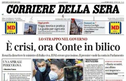 Il Corriere della Sera su Fiorentina-Inter: "Lukaku, ci pensa lui"