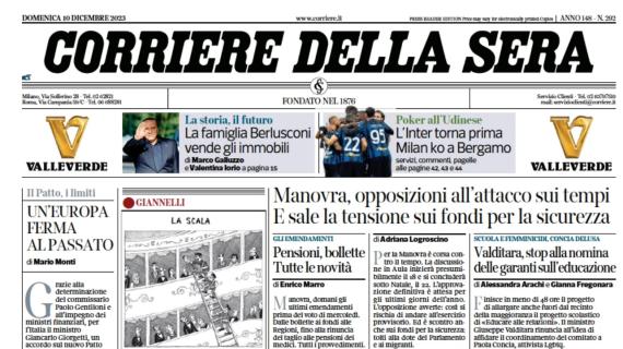 L'Atalanta vince grazie a Muriel, Il Corriere della Sera: "Milan troppo fragile"