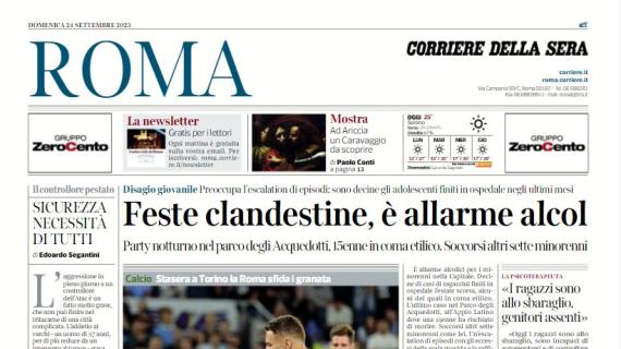Il Corriere di Roma: "Immobile si sblocca, la Lazio no: col Monza pari e fischi"