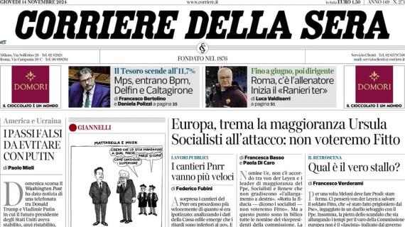 A Roma inizia il 'Ranieri ter'. Il Corriere della Sera: "Panchina fino a giugno, poi dirigente"