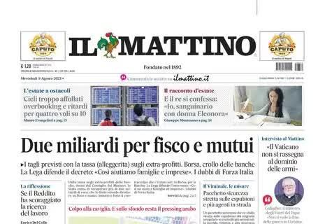 Il Mattino in apertura: "Osimhen, ritiro tormentato". Altro stop per infortunio