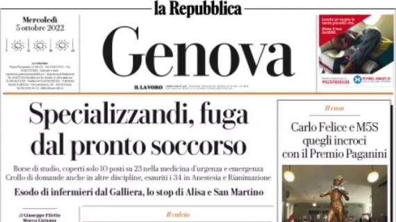 La Repubblica (Genova): "Samp, inizia l'era Stankovic: un duro per l'impresa salvezza"