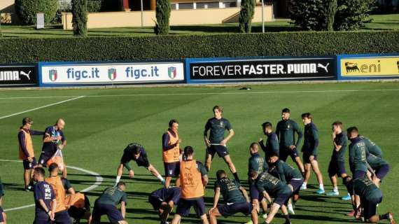 TMW - L'Italia si allena a Coverciano: la formazione provata da Mancini