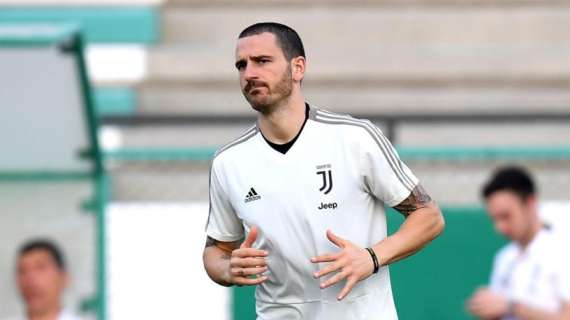 Juventus, Bonucci in campo a Frosinone per il tagliando Champions