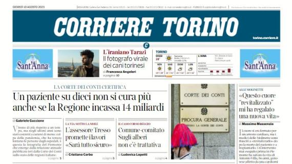 Il Corriere di Torino: "Vlahovic apre la festa bianconera. E lo Stadium attacca Lukaku"