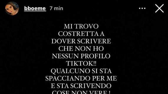 La fidanzata di Calafiori chiarisce: "Non ho nessun profilo TikTok, si stanno spacciando per me"