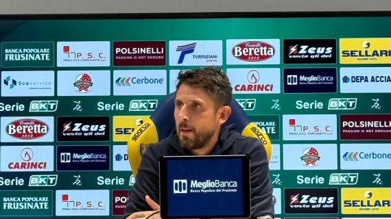 Frosinone, Greco: "Non sono contento, volevamo vincere. La sosta ci servirà"