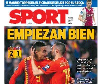 Spagna, Sport in prima pagina: "Iniziano bene"