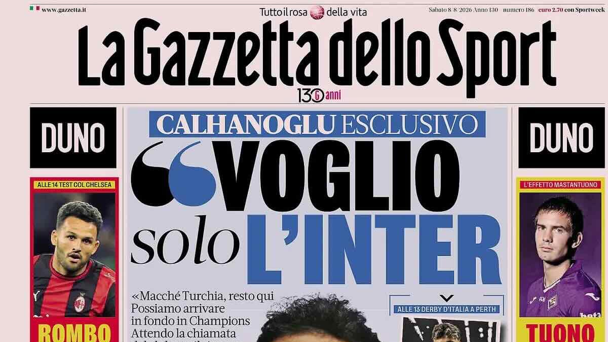 Le prime pagine dei quotidiani italiani e stranieri di oggi, sabato 8 agosto