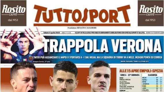 Tuttosport in apertura: "Raspadori, Jorginho e Zaniolo: rifondazione Juve"