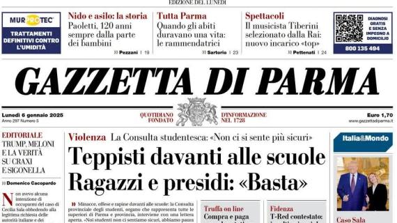 La Gazzetta di Parma apre sui crociati: "Un punto importante in casa del Torino"