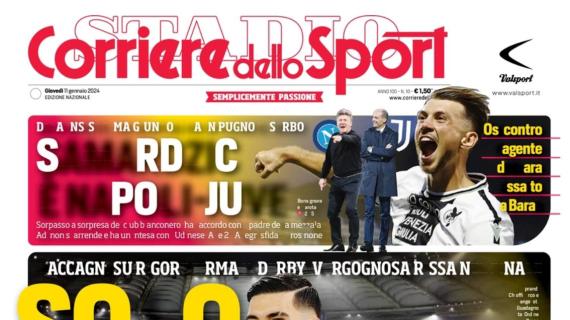 L'apertura del Corriere dello Sport dopo il derby: "Solo Lazio"