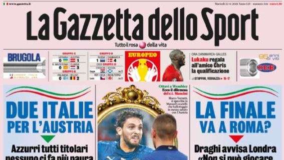 Le principali aperture dei quotidiani italiani e stranieri di martedì 22 giugno 2021