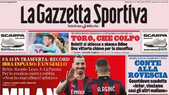 L'apertura de La Gazzetta dello Sport: "Milan, sei bello fuori!"