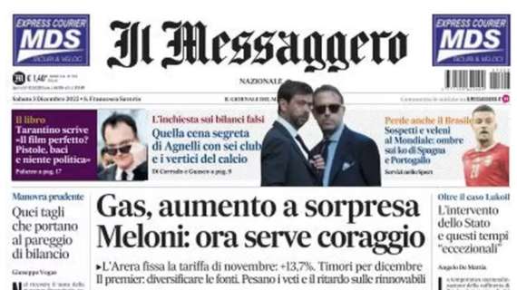 Il Messaggero: "Quella cena segreta di Agnelli con sei club e i vertici del calcio" 