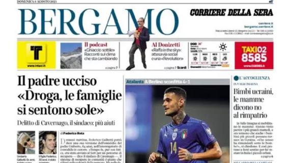 Il Corriere di Bergamo sull'Atalanta: "Scamacca c'è, Gasp: 'Ora sfoltire'"