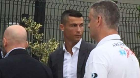 15 luglio 2018, Cristiano Ronaldo atterra a Torino