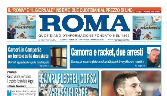 Il Roma in prima pagina: "Politano, stop con l'Italia. Osimhen cala il tris"