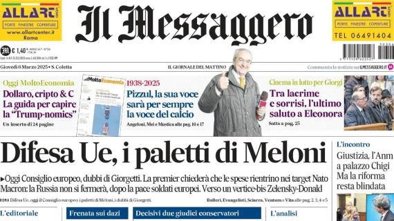 Il ricordo di Bruno Pizzul, Il Messaggero apre: "Per sempre la voce del calcio"