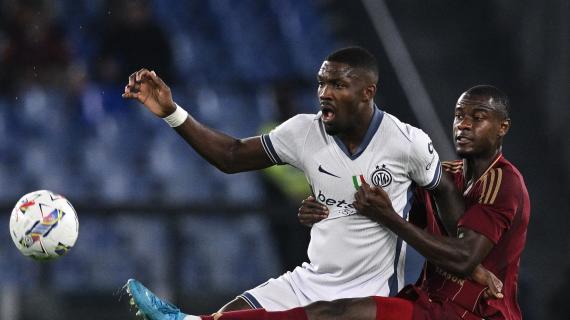 Cristante stende Thuram lanciato, niente fallo. Marelli: "Non tocca palla, scelta controversa"