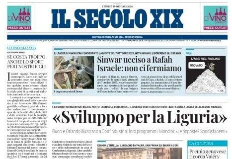 L'apertura de Il Secolo XIX: "Rebus Ferraris, l'offerta di CdS complica tutto"