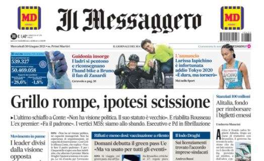 Il Messaggero: "Roma ferma i tifosi dell'Inghilterra"