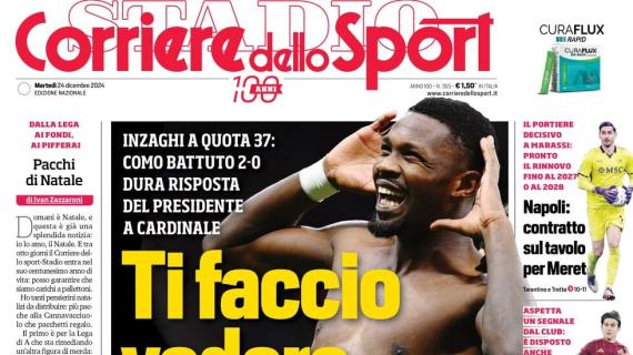 L'Inter risponde a Cardinale, l'apertura del Corriere dello Sport: "Ti faccio vedere le stelle"