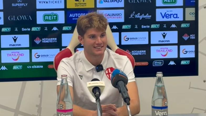 Padova, Pompetti si presenta: "Ho le stesse ambizioni del club. Vogliamo far bene già sabato"