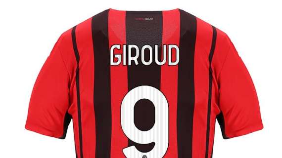 Milan, la maglia di Giroud è già in vendita nello store online: con il numero 9