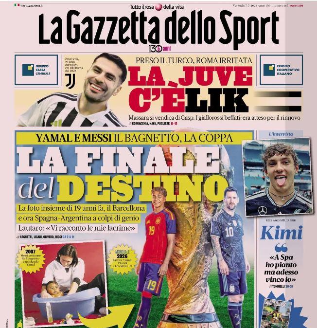 Le prime pagine dei quotidiani italiani e stranieri di oggi, venerdì 17 luglio