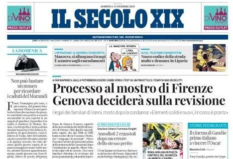 L'apertura de Il Secolo XIX: "Sampdoria-Spezia, un pareggio a viso aperto"